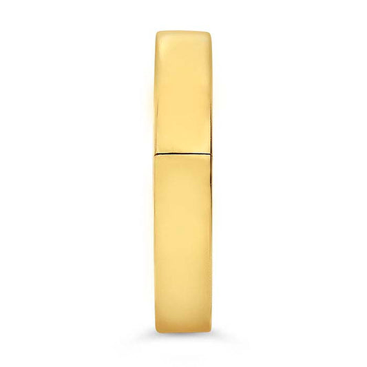 14K Yellow Gold 4mm EasyFit Hinged Wedding Band