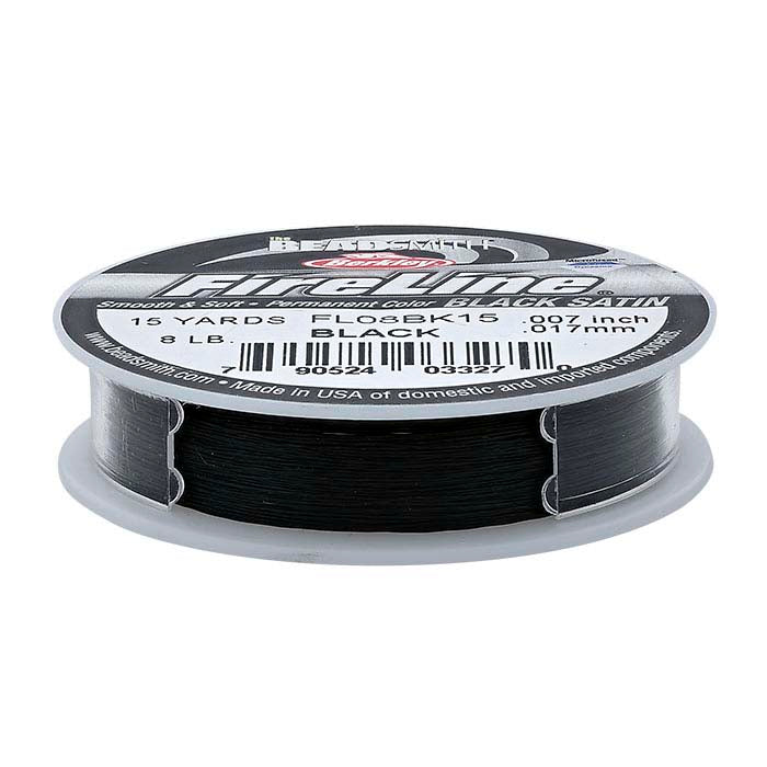 FireLine® svart satin perletråd
