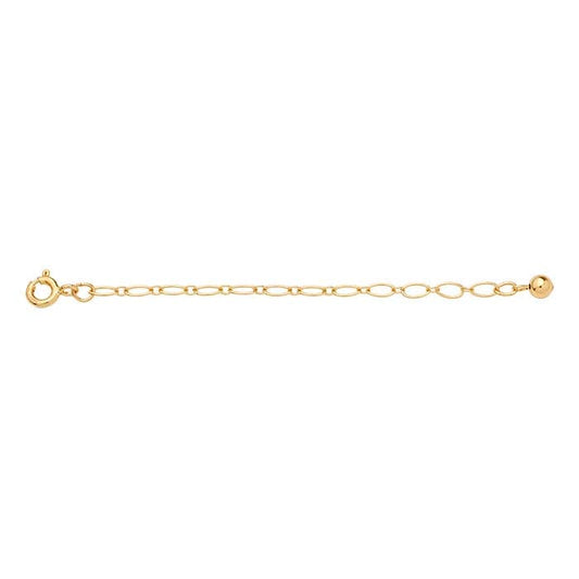 14/20 Yellow Gold-Filled Bead-Accented Long & Short Chain Extender