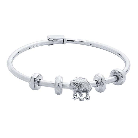 Sterling Zilver 14 x 11mm Wolk Kraal