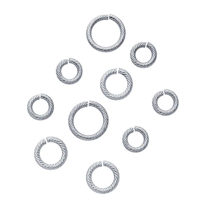 Stainless Steel 6mm Round Twist-Wire Jump Ring