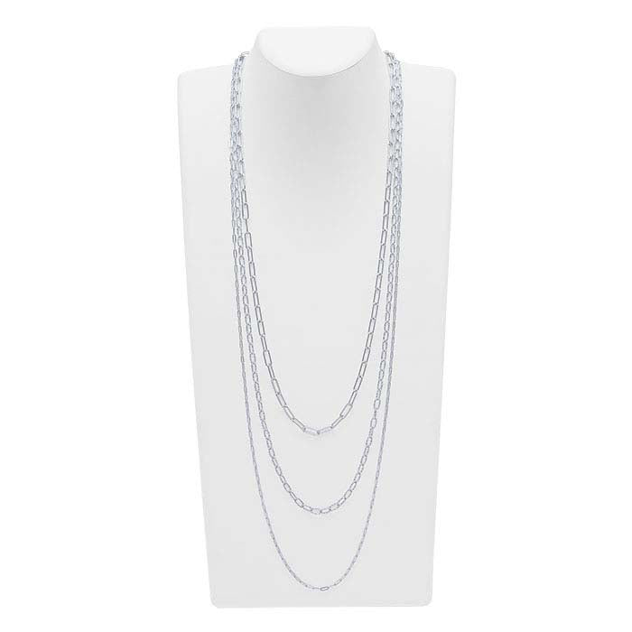 Dreireihige Halskette aus Sterlingsilber