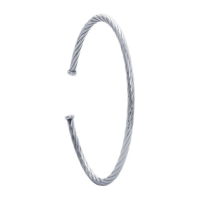 Sterling Silver Twisted Cuff Bracelet