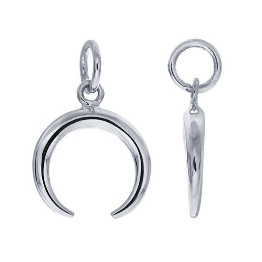 Sterling Silver Mini Crescent Moon Charm