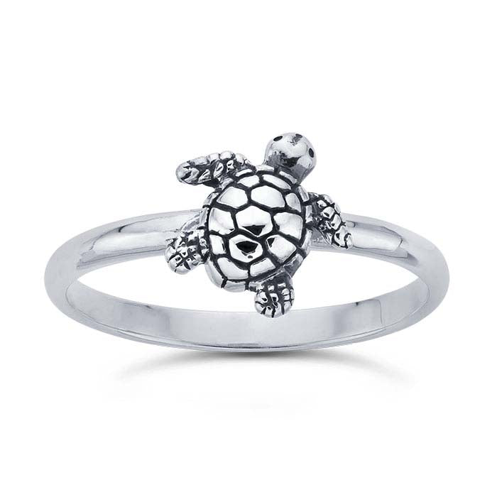 Sterling Silver Sea Turtle Ring