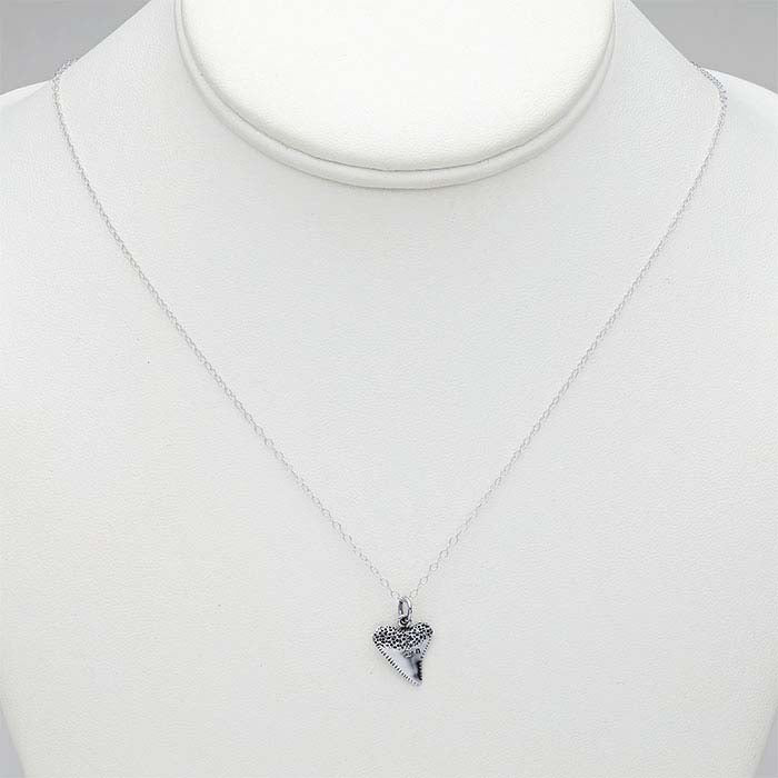 Sterling Silver Shark Tooth Necklace