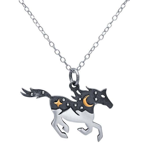 Sterling Silver Horse Necklace