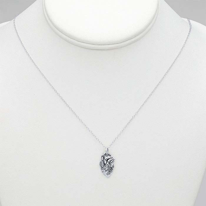 Herz-Halskette aus Sterlingsilber