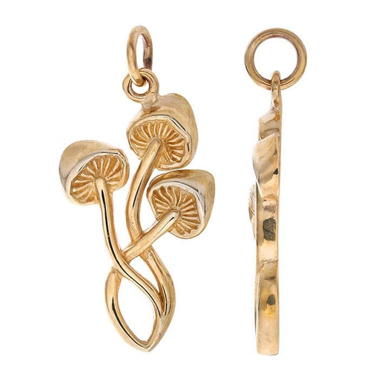 Bronze Mushroom Pendant