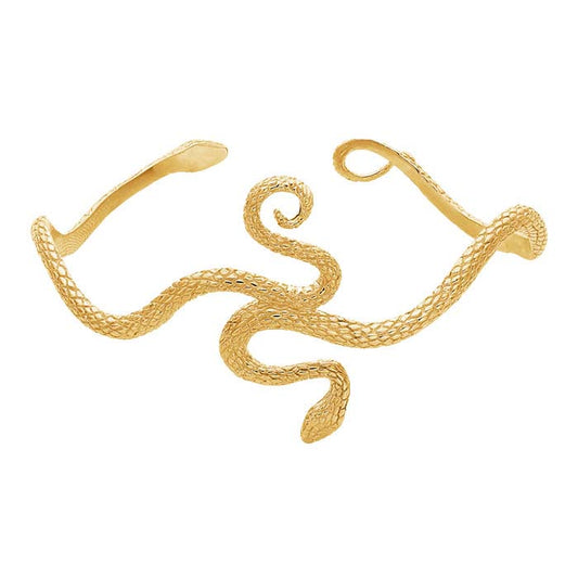 Bracciale a Polsino Serpente in Bronzo