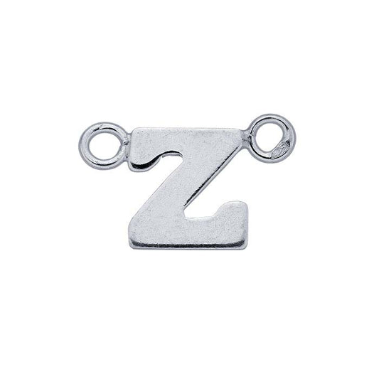 Sterling Silver Alphabet Festoon Pendant, Z