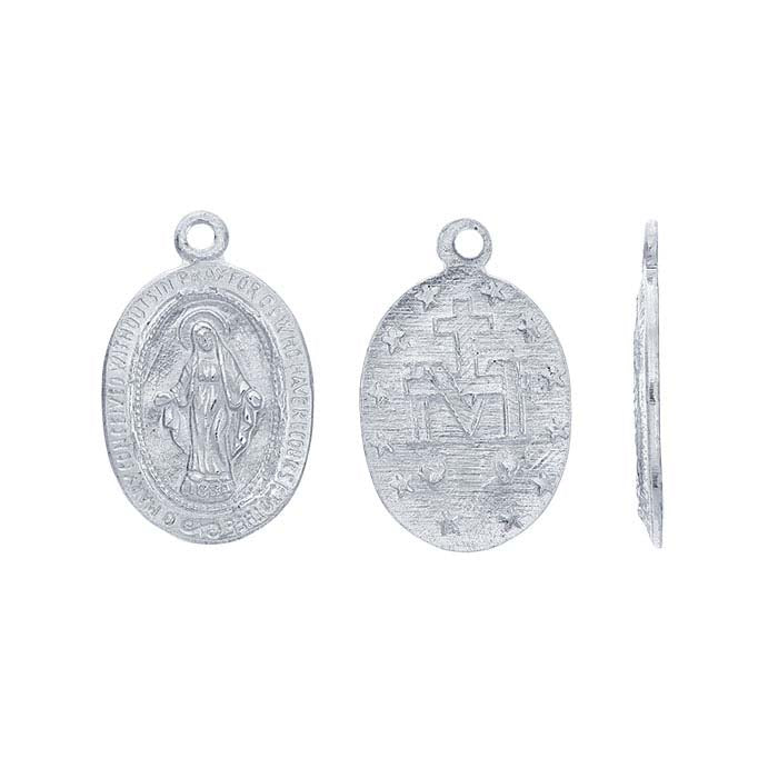Sterling Silver Miraculous Medal Charm