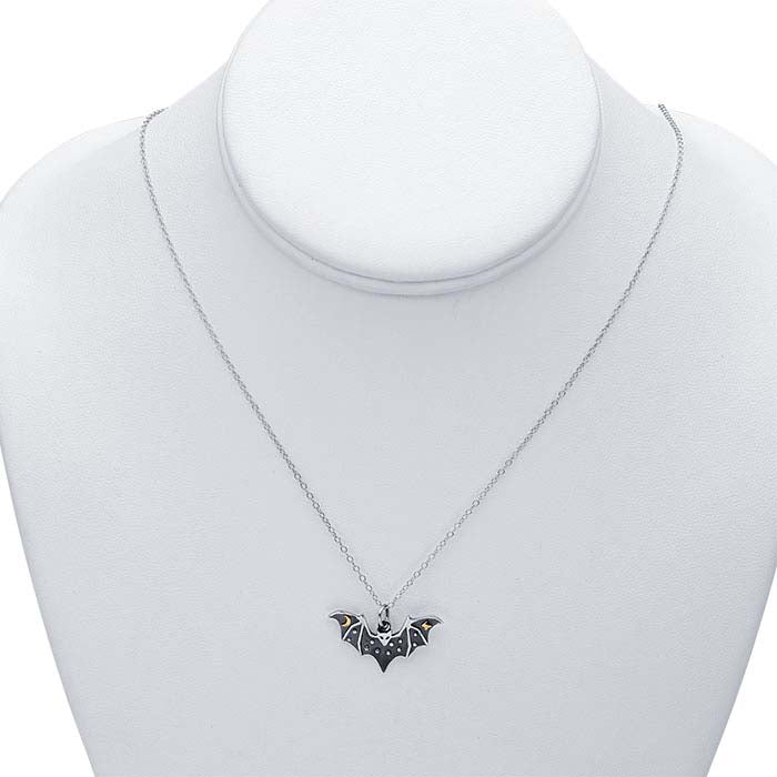 Sterling Silver Bat Necklace