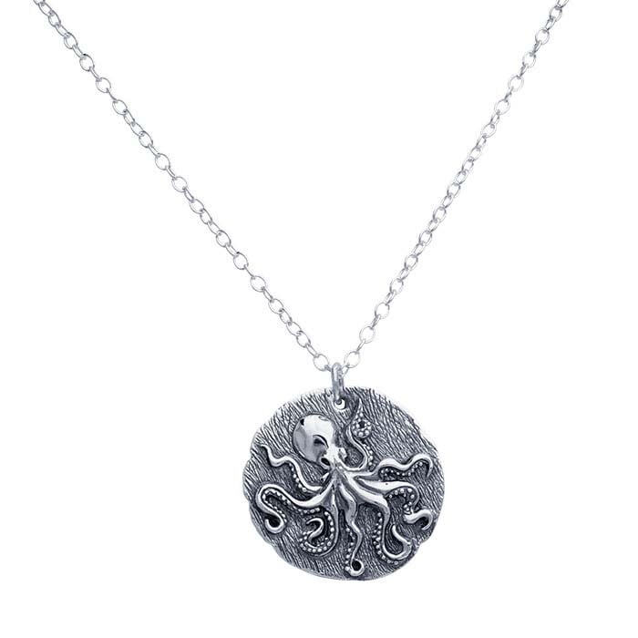 Sterling Silver Octopus Necklace