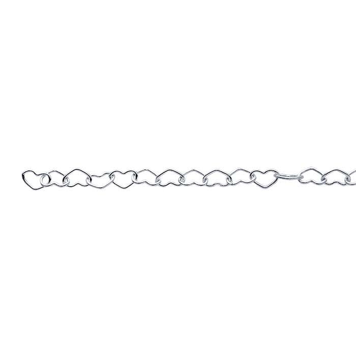 Sterling Silver Heart Link Chain