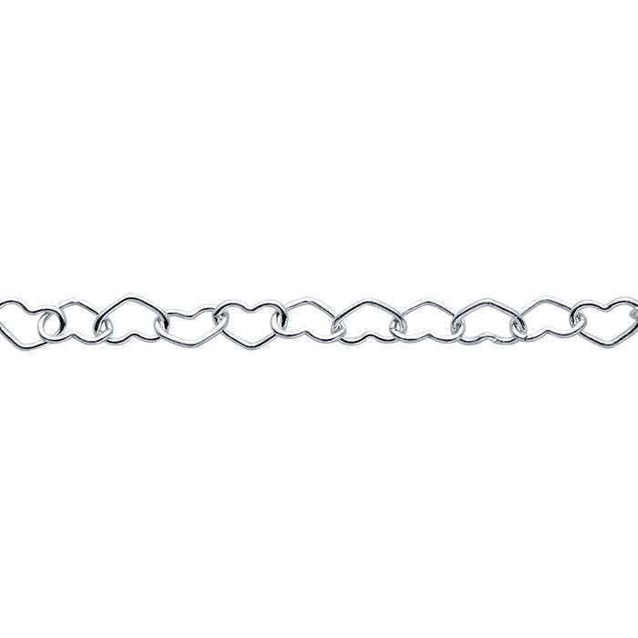 Sterling Silver Heart Link Chain