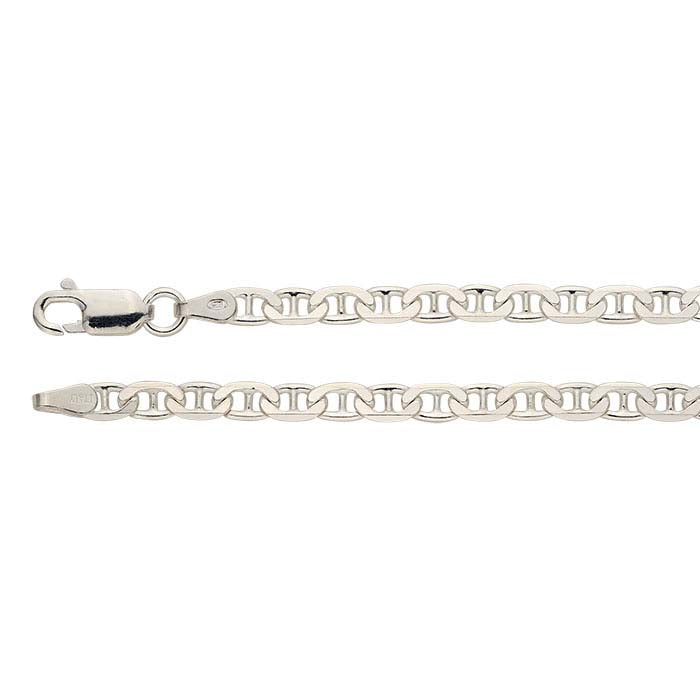 Sterling Silver Diamond-Cut Anchor Chain