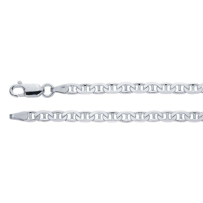 Sterling Silver Diamond-Cut Anchor Chain