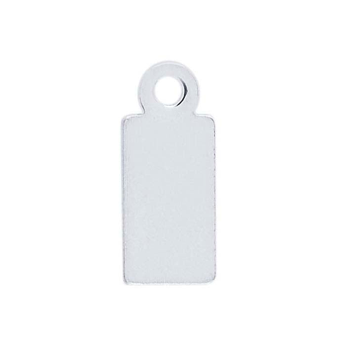 Sterling Silver Rectangle Tags, Soft