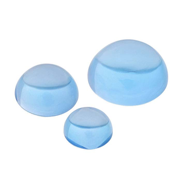 Swiss-Blue Topaz Round Cabochon