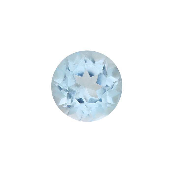 Sky Blue Topaz Round Faceted Gemstone