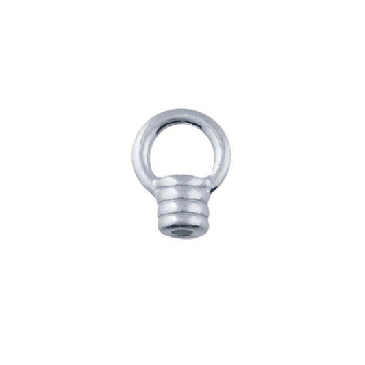 Sterling Silver Coil-Style Crimp End Cap