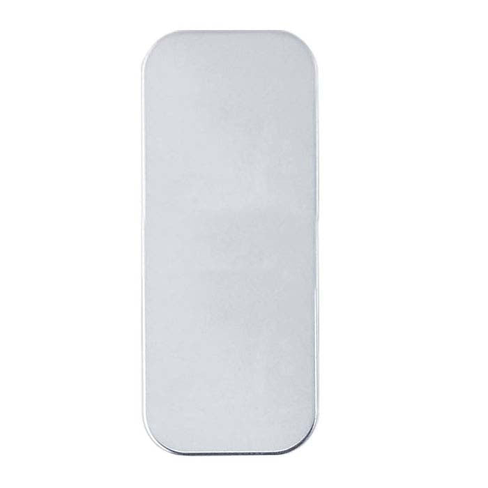 Sterling Silver Rounded Rectangle Stampings, Soft