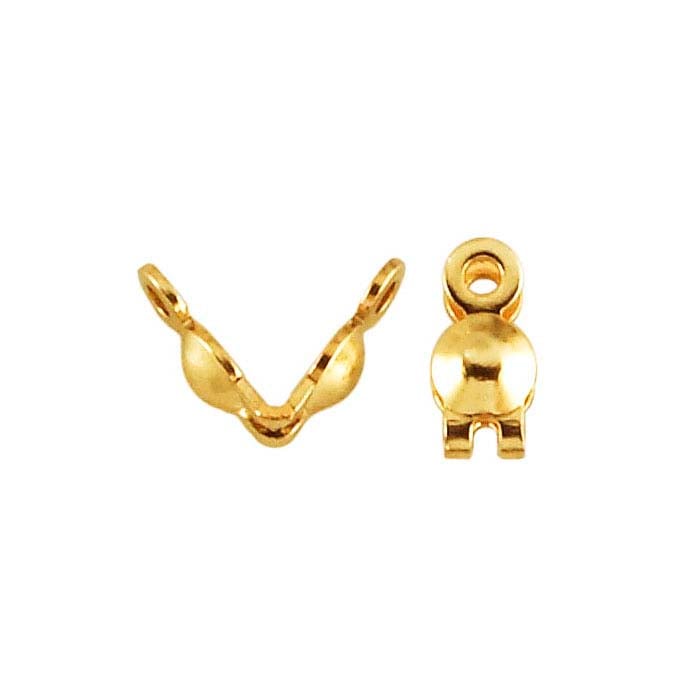 Punta per perline a doppia coppa in oro giallo 14/20 gold-filled