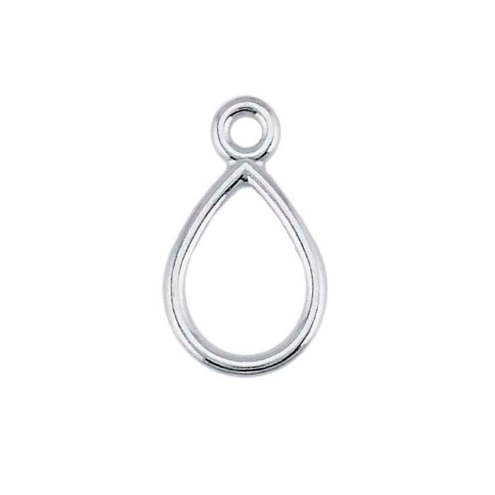 Sterling Silver Teardrop Component