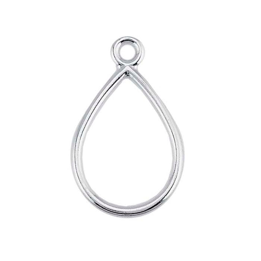 Sterling Silver Teardrop Component