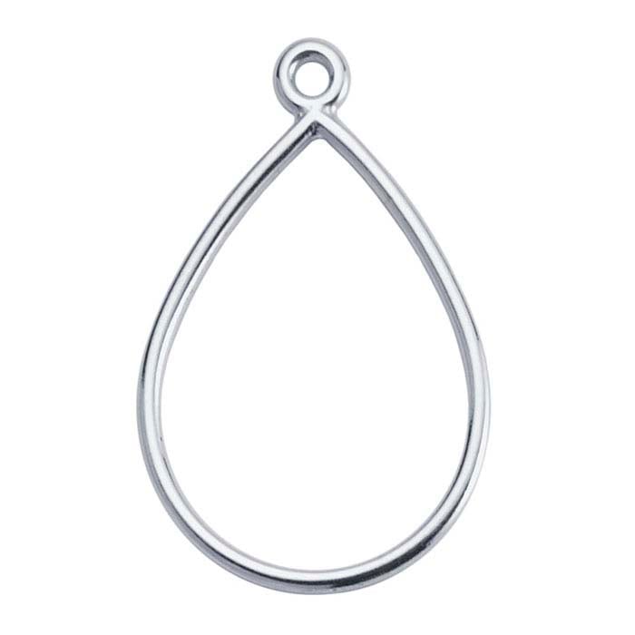 Sterling Silver Teardrop Component