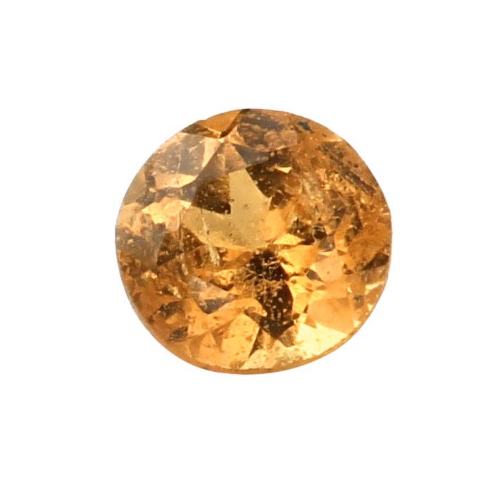 Spessartite Garnet Round Faceted Gemstone