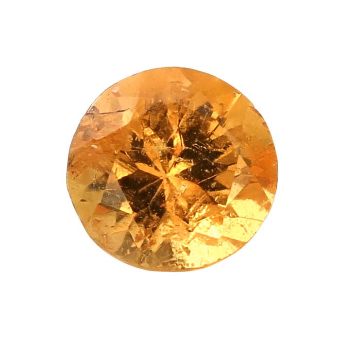 Spessartite Garnet Round Faceted Gemstone