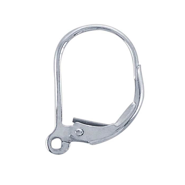 Sterling Silber Lever-Back Ohrhaken mit offenem Ring