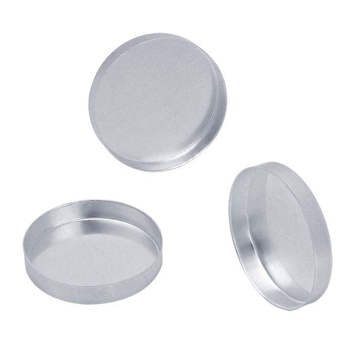 Sterling Silver 18mm Round Bezel Cup Setting