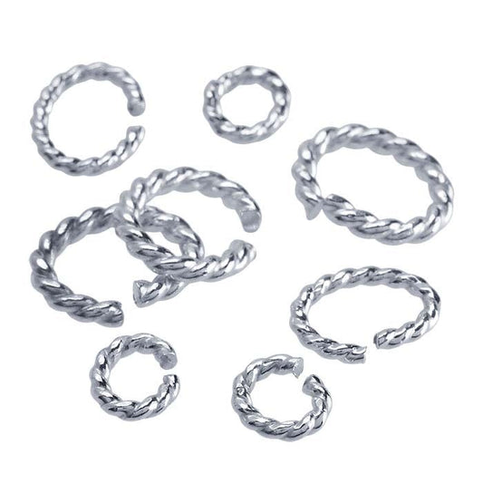 Sterling Silver Oval Twist-Wire Jump Ring