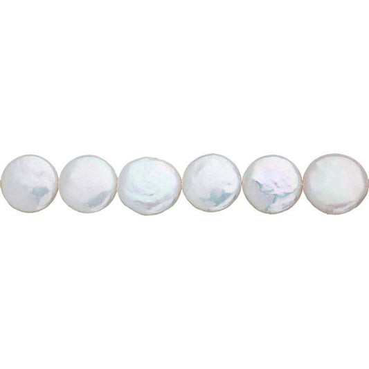 Süßwasser-Zuchtperlenstrang, 12–13 mm, weiß, A-Qualität