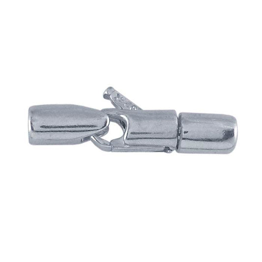 Sterling Silver Tube-End Swivel Lobster Clasp