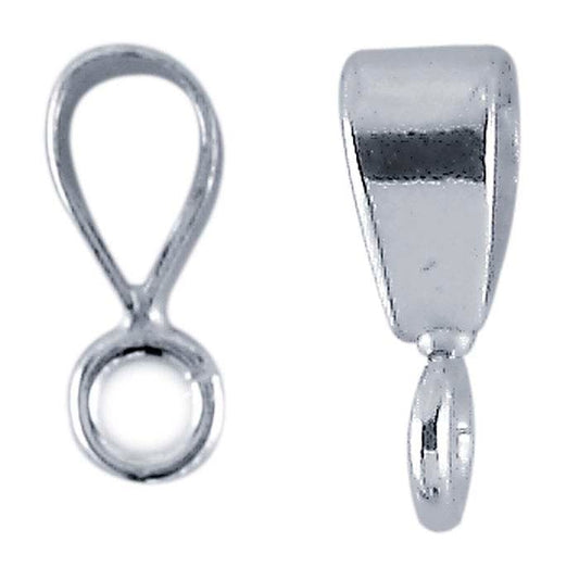 Sterling Silver Pendant Bails with Ring