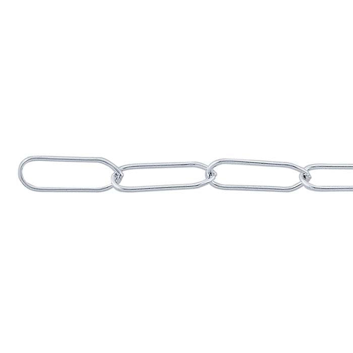 Sterling Silver Flat Oval Cable Chain