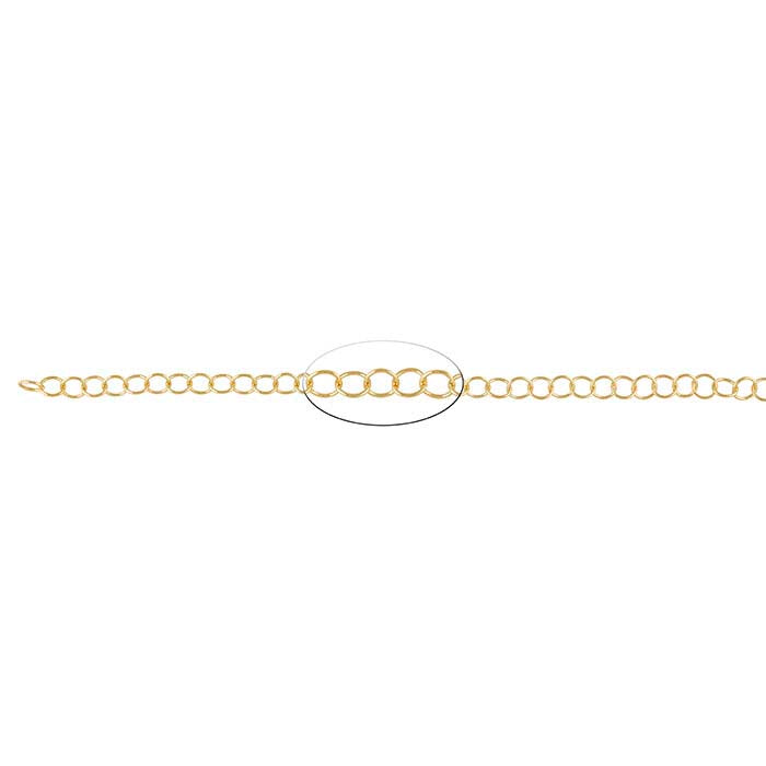 14/20 Yellow Gold-Filled Round Cable Chain