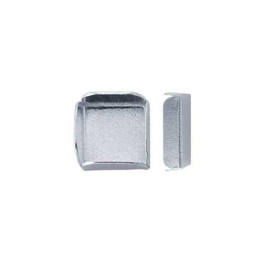 Sterling Silver Square Split Wall Bezel Cup Setting
