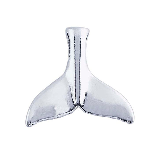 Sterling Silver 3D Whale's Tail Pendant