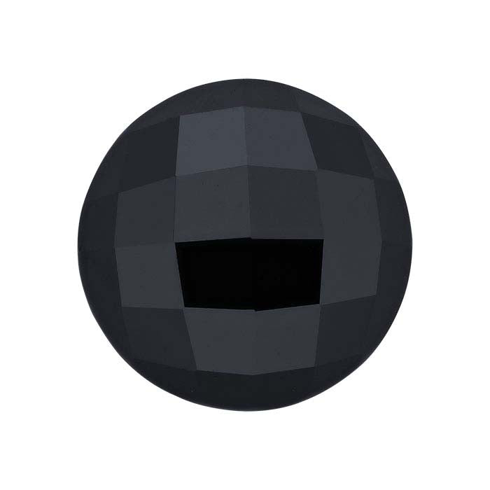 أسود كابوشون دائري روز-كات بقطر 4 مم