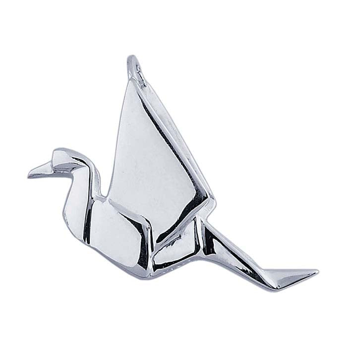 Sterling Silver Origami Crane Charm