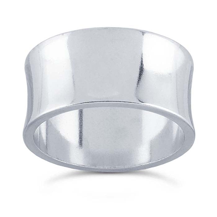 Sterling Silver Concave Band