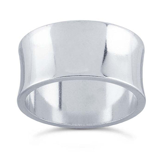 Sterling Silver Concave Band