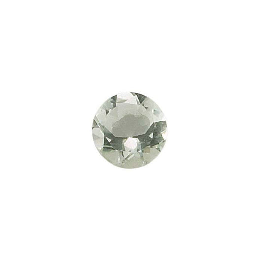 Grüner Quarz, 8 mm, rund, facettiert, Edelstein, AA-Qualität