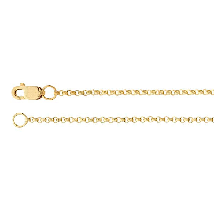 14/20 Yellow Gold-Filled Round Rolo Chain