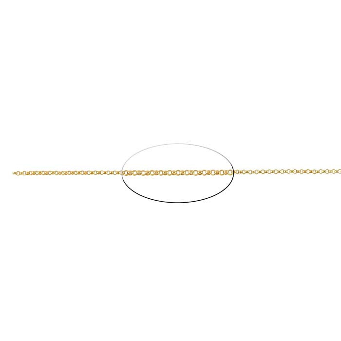 14/20 Yellow Gold-Filled Round Rolo Chain